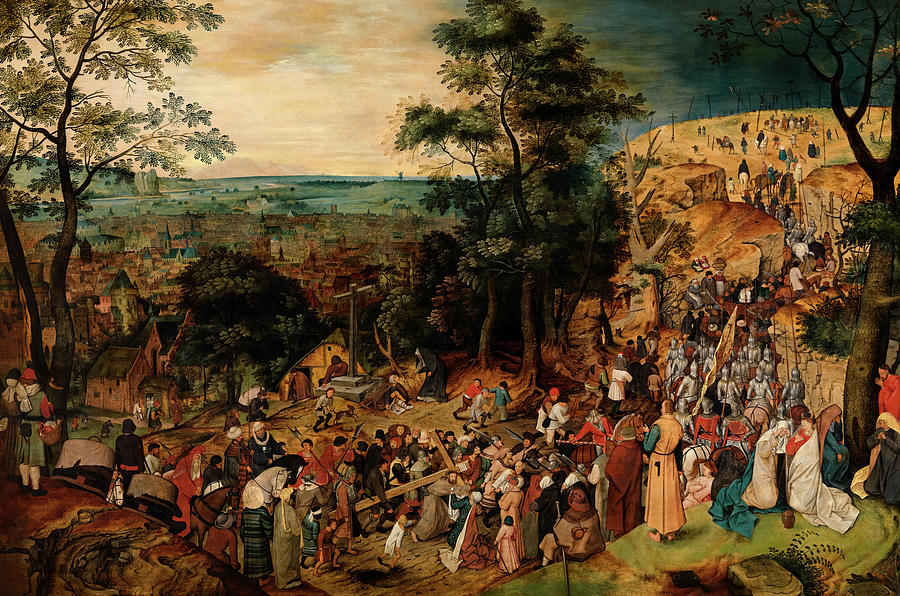 The Carrying of the Cross Painting by Pieter Brueghel the Younger - Pixels