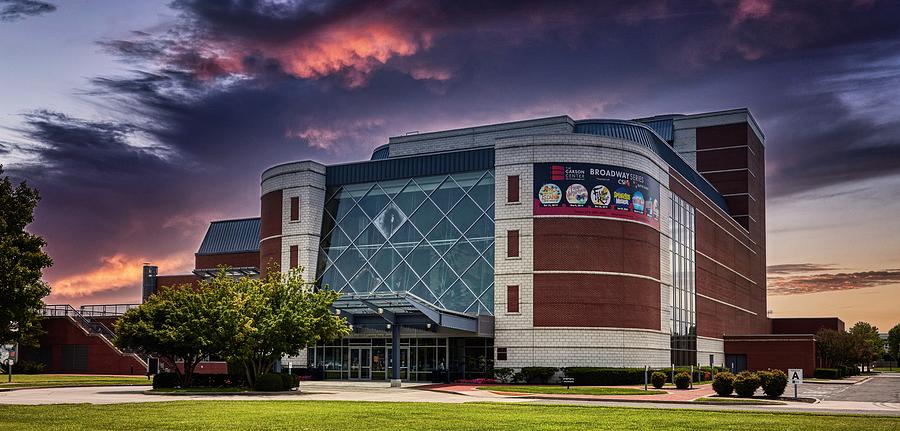 Sunset Photograph - The Carson Center for the Performing Arts by Mountain Dreams