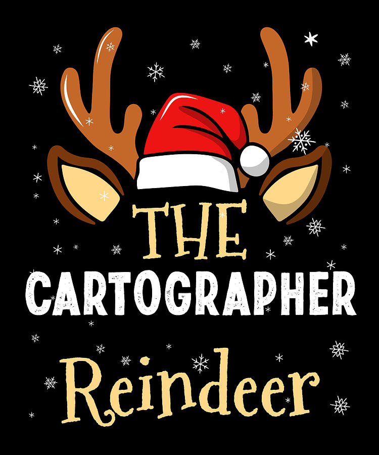 The Cartographer Reindeer Family Matching Christmas Outfit 2023 Digital 