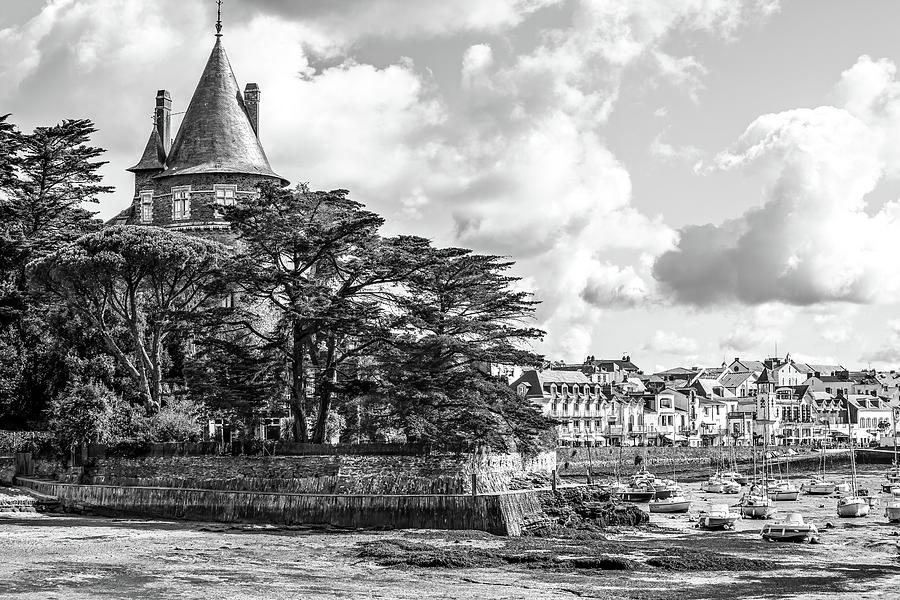The Castle and town of Pornic on the Atlantic coast in France Photograph by Jean-Luc Farges