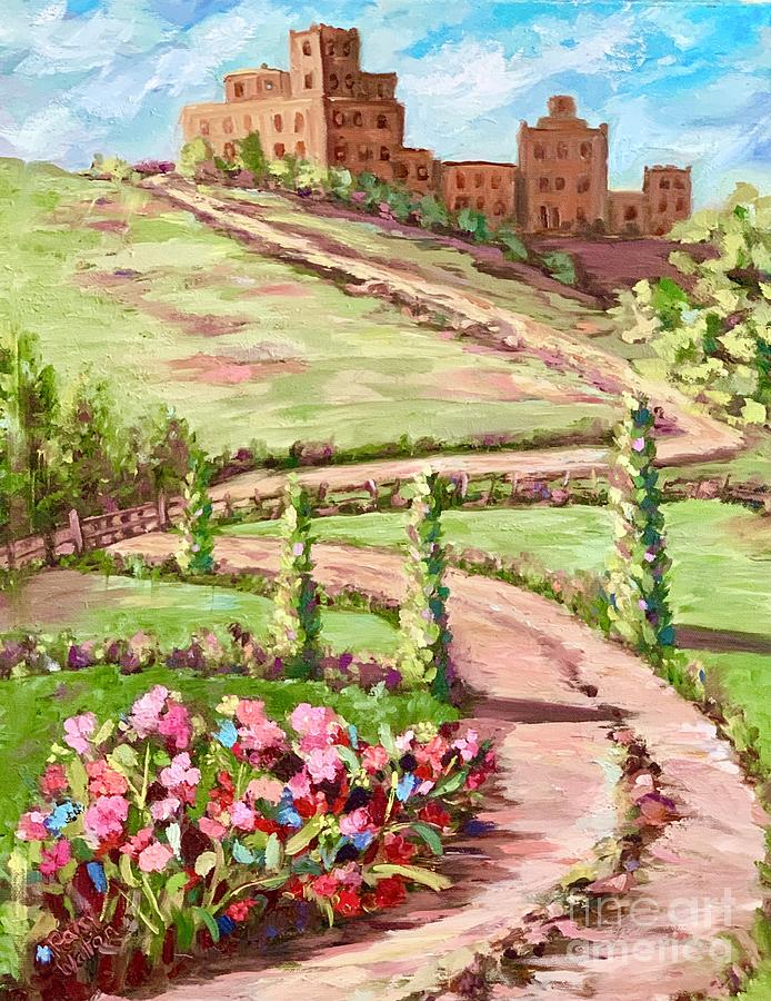 The Castle at Ansouis Painting by Patsy Walton