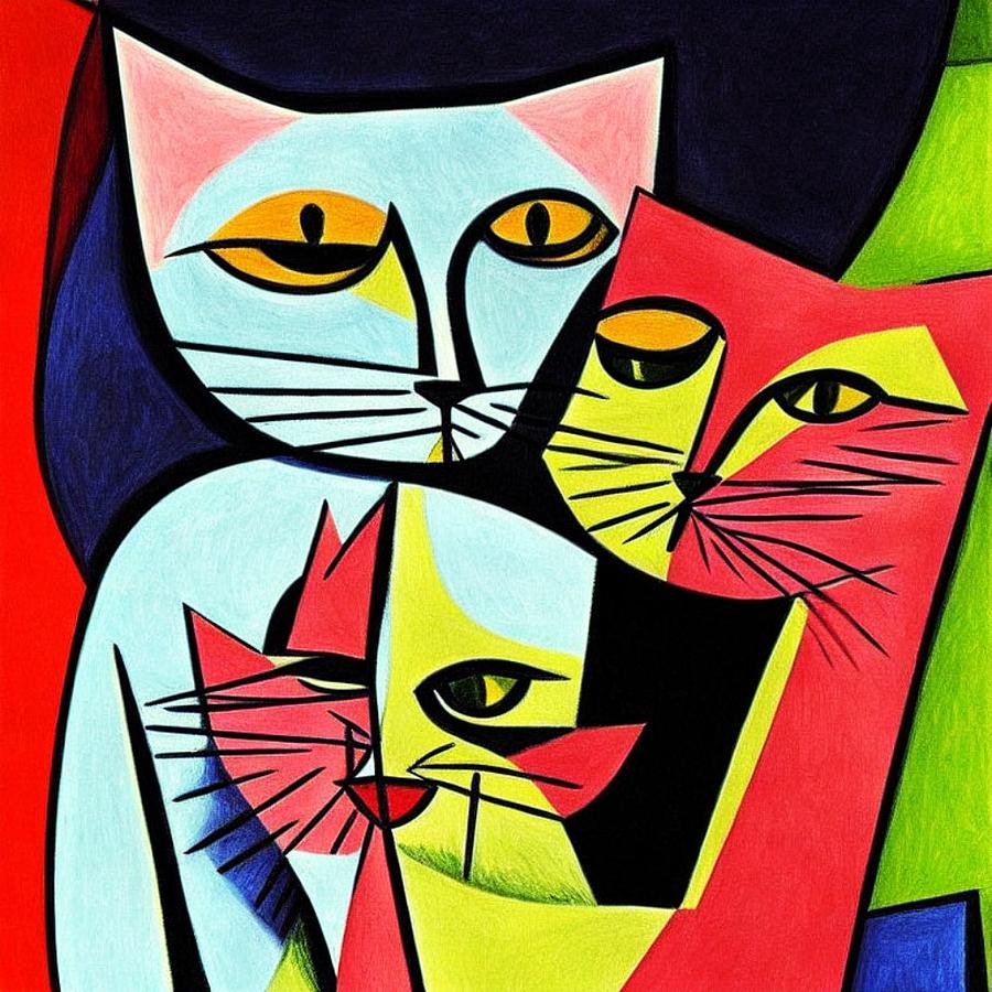 picasso cat art