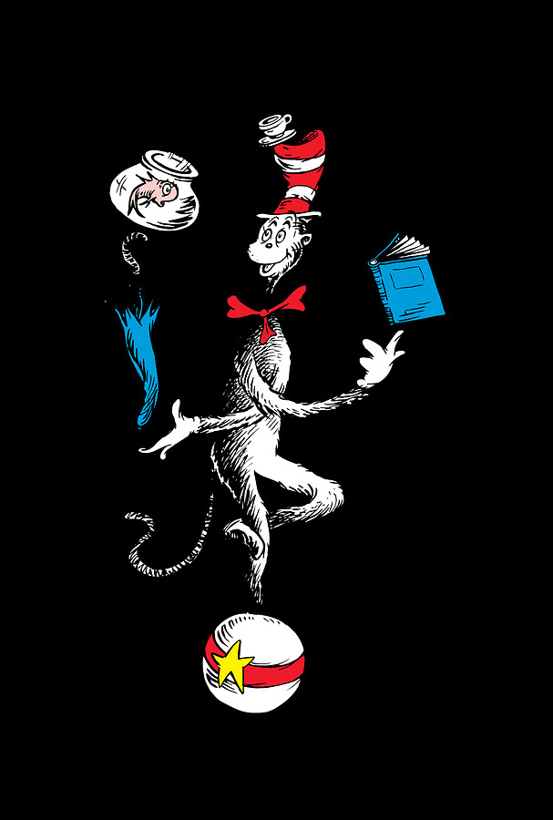 The Cat in the Hat Balancing Act Digital Art by Tinh Tran Le Thanh Pixels