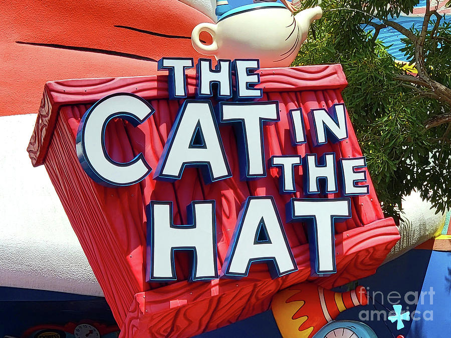 The cat in the hat sign Photograph by David Lee Thompson
