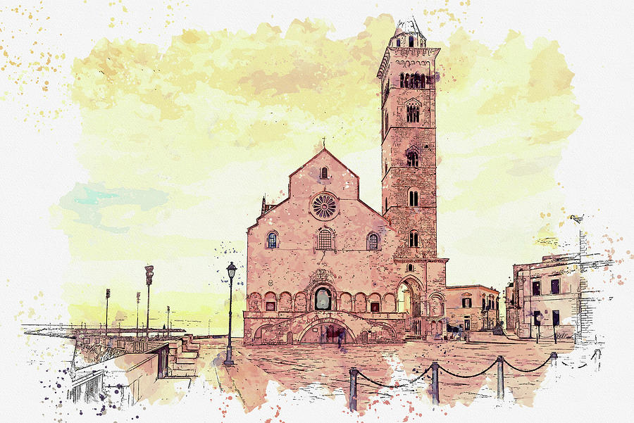 The cathedral of Santa Maria Assunta, ca 2021 by Ahmet Asar, Asar Studios Painting by Celestial Images
