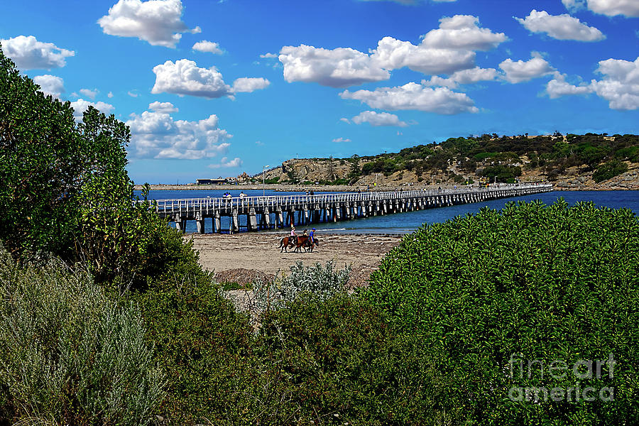 The Causeway, Victor Harbor South Australia by Kaye Menner Photograph by Kaye Menner