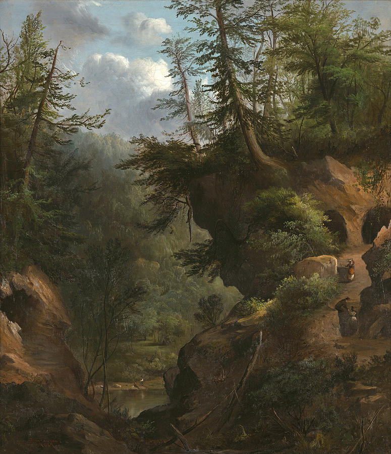 The Caves Painting by Robert Scott Duncanson