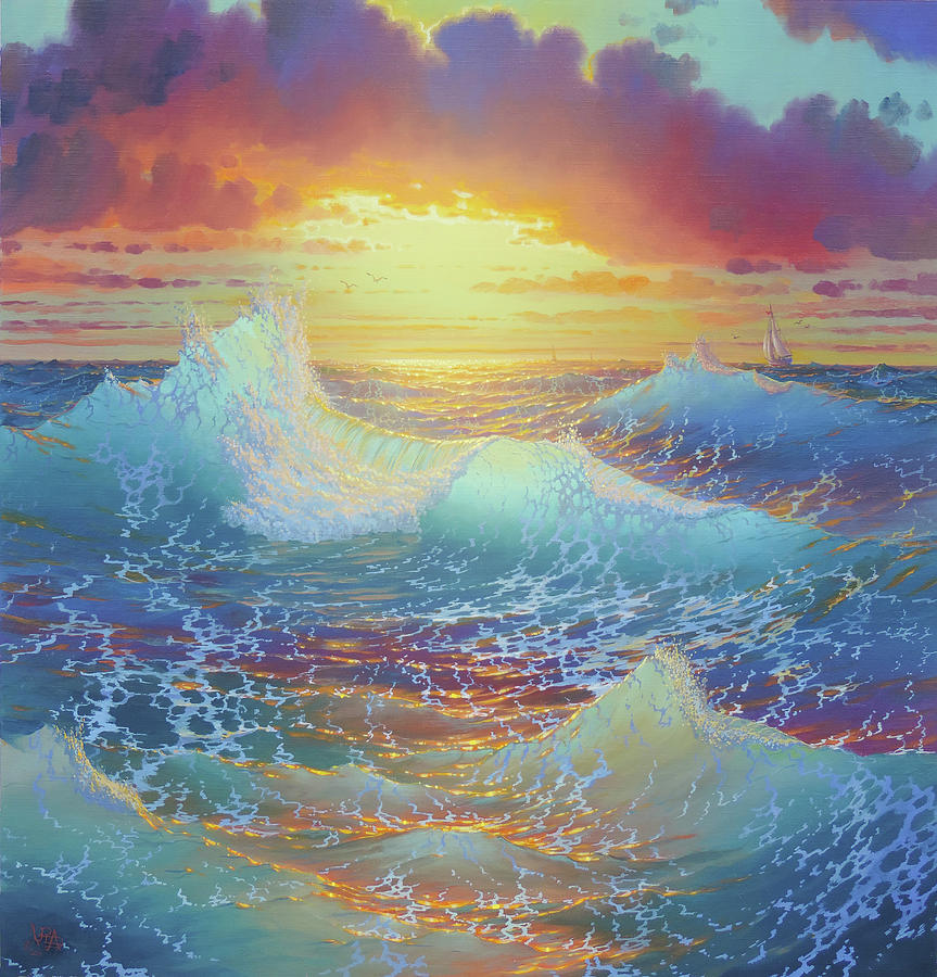 The Celestial Sea Painting by Loren Adams - Fine Art America