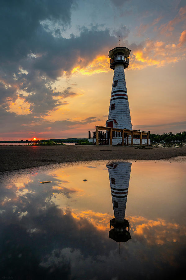 The Celoron Lighthouse Photograph by Mark Papke