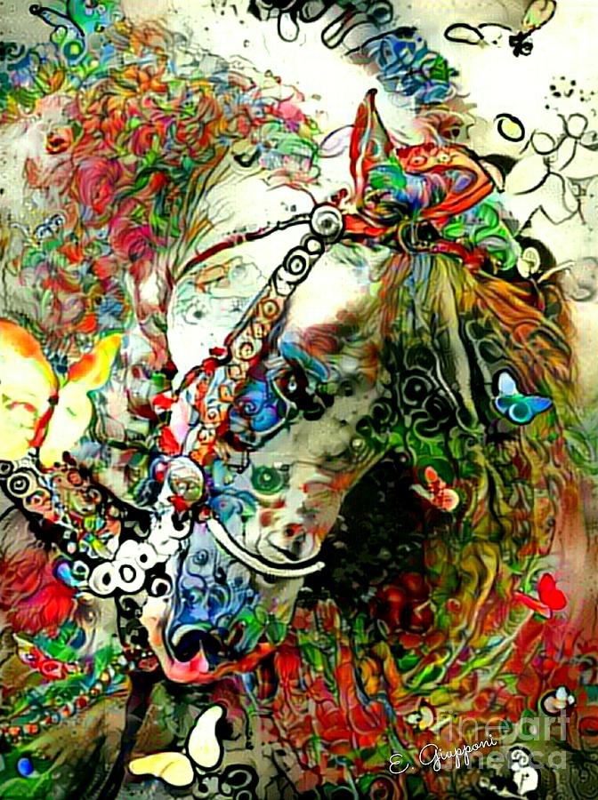 Western Mixed Media - The Champion by Elizabeth Giupponi Western Mixed Media - The Champion by Elizabeth Giupponi