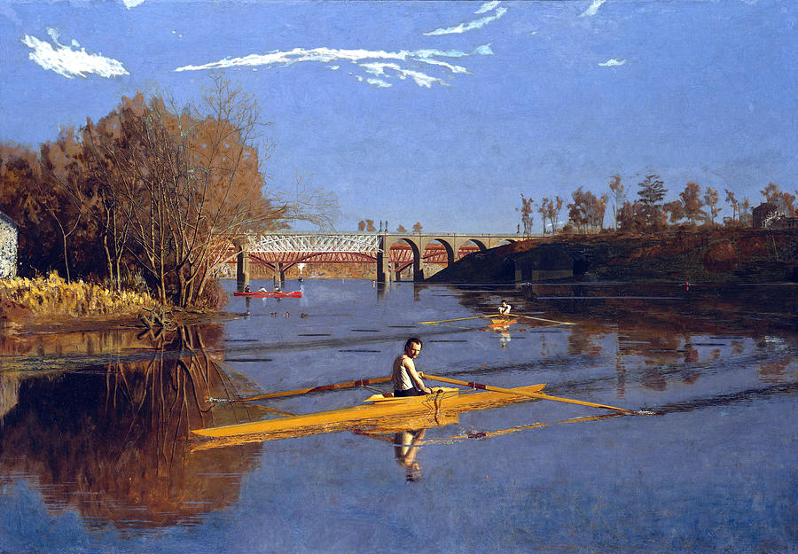 The Champion Single Sculls                                  Painting by Long Shot