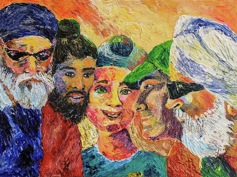 Americans Painting - The Changing face of America by Sarabjit Singh