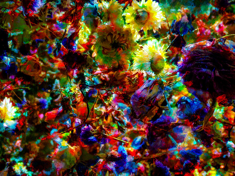 The Chaos of Flower Arranging Digital Art by Steve Taylor