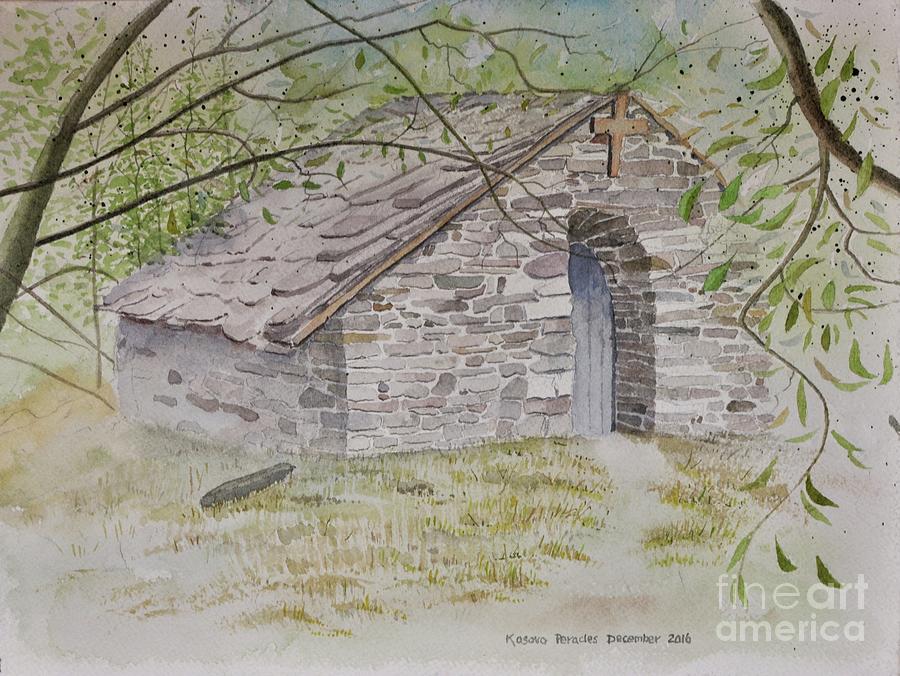 Nature Painting - The chapel by Ronald Brooke