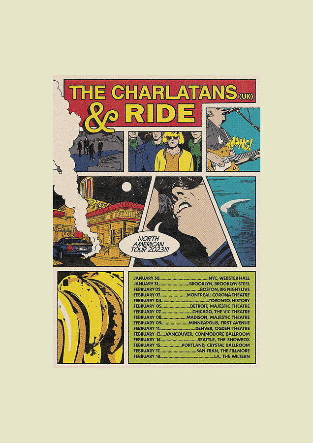 the charlatans and ride tour 2023