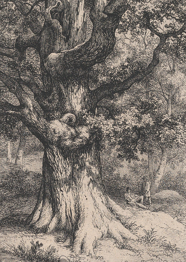 The Charlemagne, Oak Tree with an Eagles Nest Relief by Eugene Blery