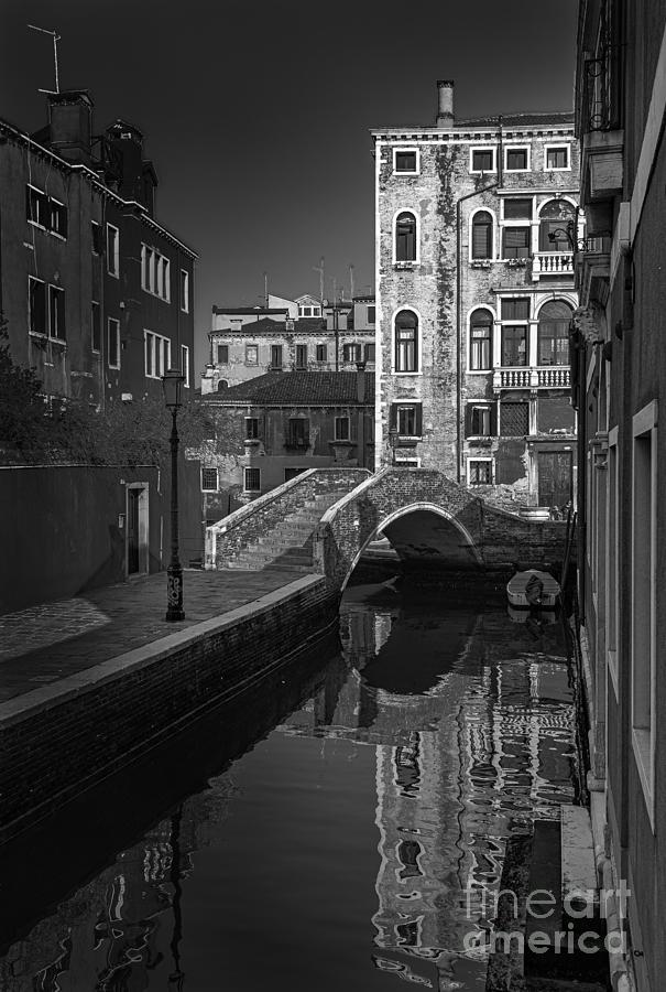 The charm of Venice in black and white Photograph by The P