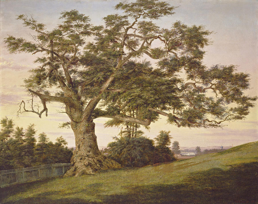 The Charter Oak Painting by Charles De Wolf Brownell
