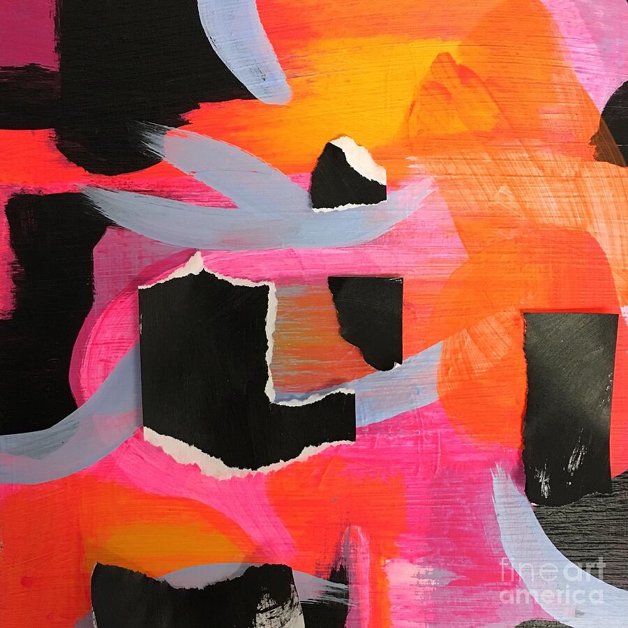 Abstract Painting - The Chase by Kate Hungerford