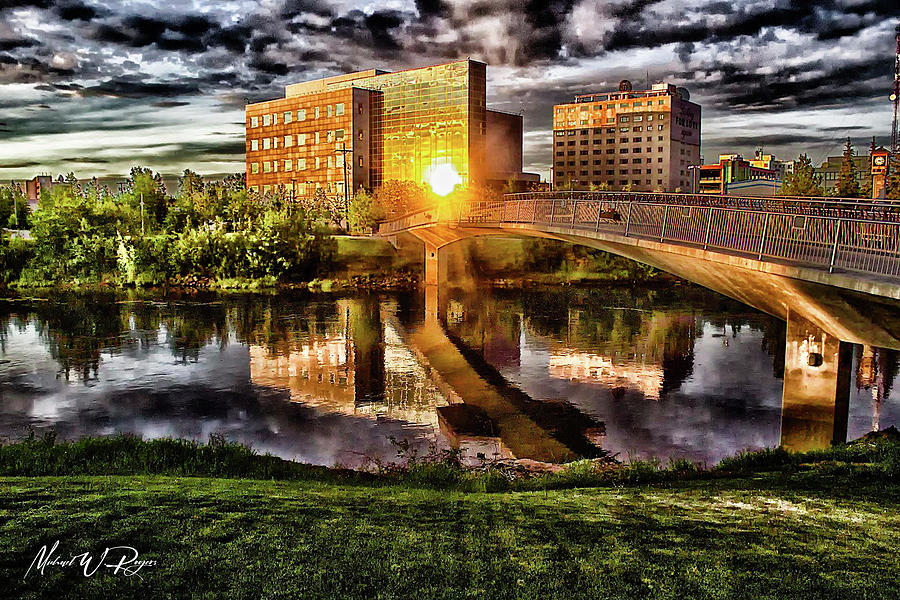 The Chena River Cross Photograph by Michael W Rogers