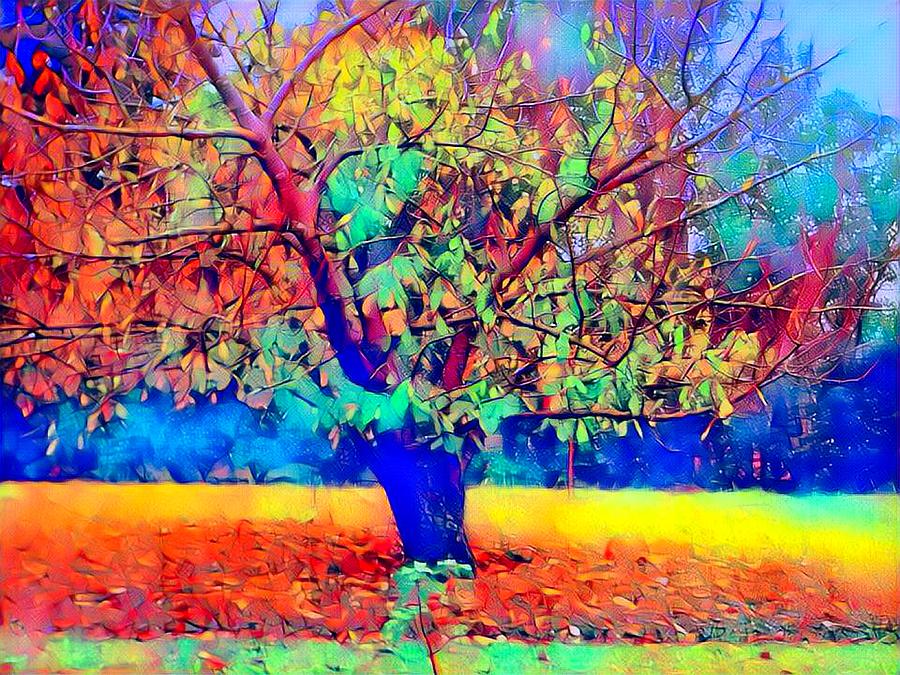 The Cherry Tree Mixed Media by Rusty Gladdish