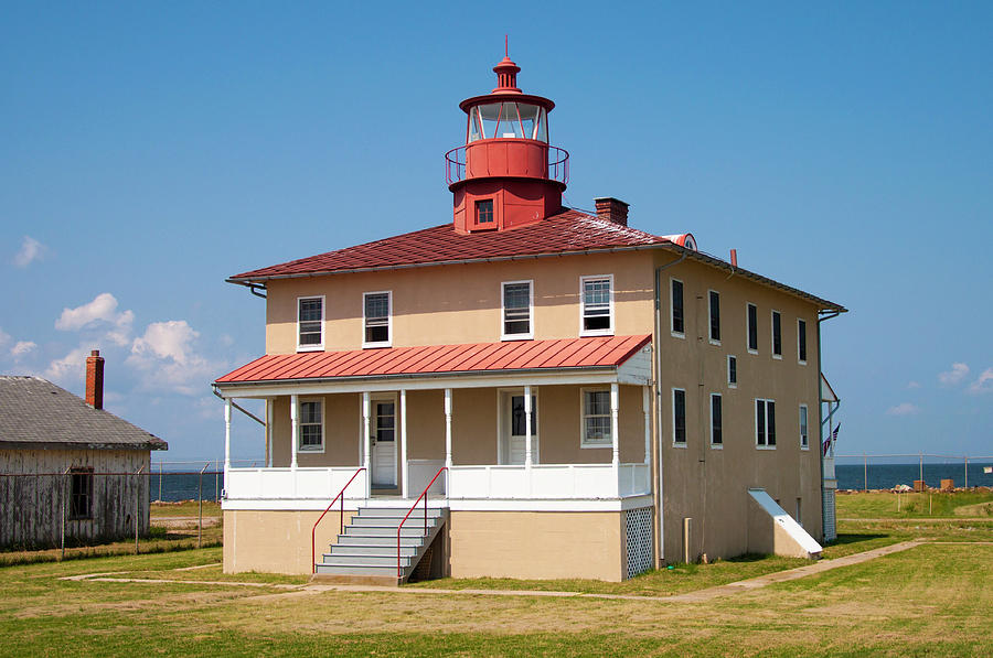 The Chesapeake Bay Point Lookout Lighthouse Photograph by Bill Cannon
