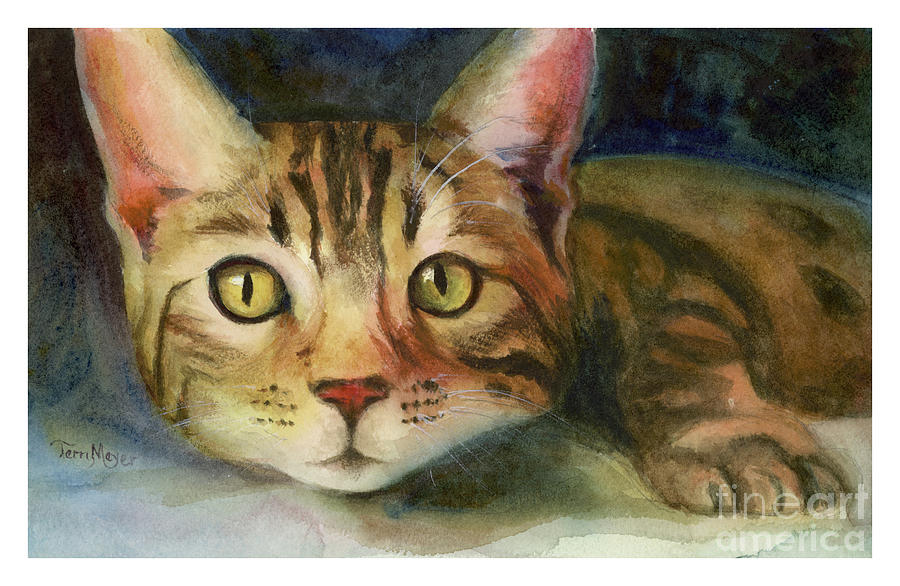 The Cheshire Cat Painting by Terri  Meyer