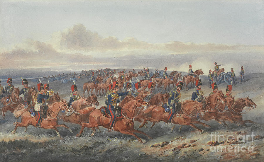 The Chestnut Troop, A Battery, Royal Horse Artillery Painting By ...