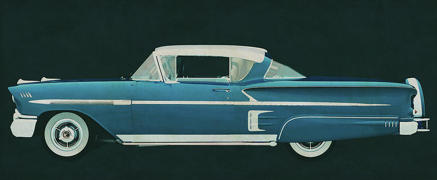 The Chevrolet Impala Special Sport class from days gone by Painting by Jan Keteleer