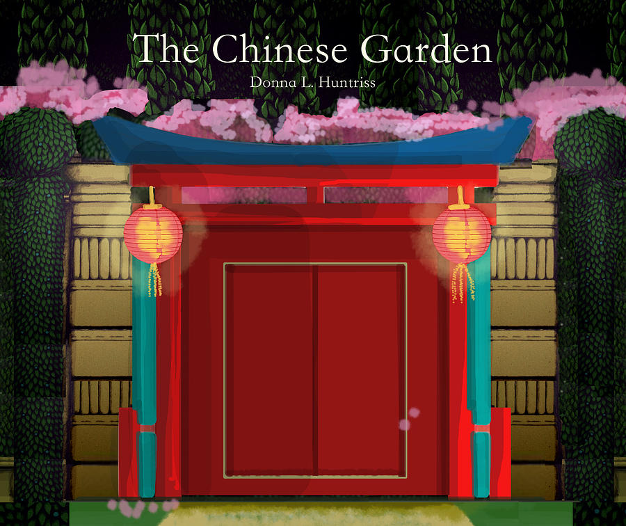 The Chines Garden Book Cover Digital Art by Donna Huntriss