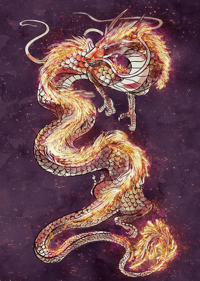 The Chinese Dragon Sketch Drawing By Asp Arts
