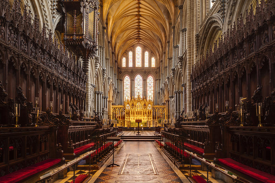 The choir of Ely cathedral Photograph by Julian Elliott Photography
