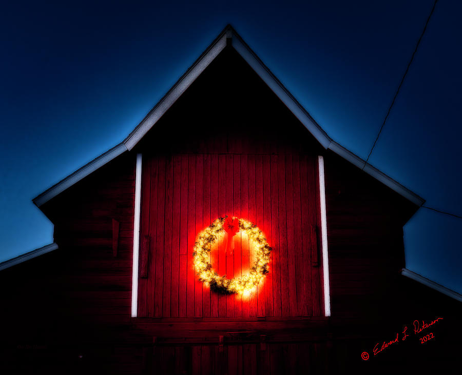 The Christmas Barn Photograph by Ed Peterson