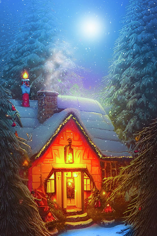 The Christmas Cottage Photograph by Mark Andrew Thomas
