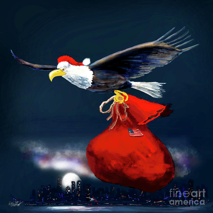 The Christmas Eagle Digital Art by Doug Gist