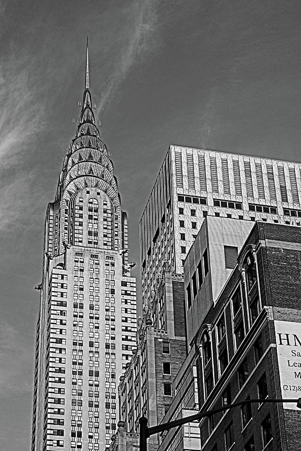  The Chrysler building black and white  Photograph by Habib Ayat