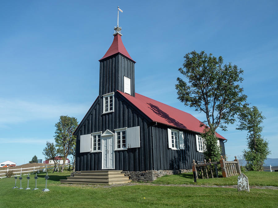 The Church At Kirkjubaer Photograph by Kristia Adams