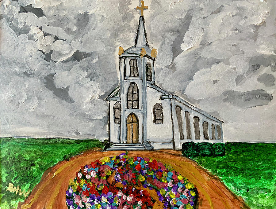 The Church Painting by Brian Hugh Wagner | Fine Art America