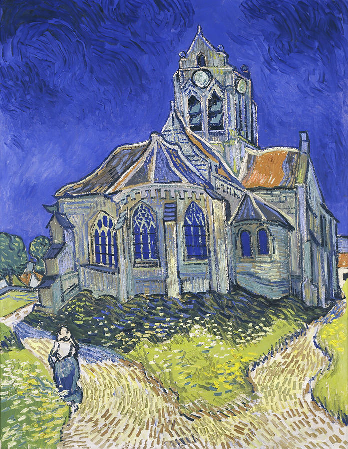 The Church In Auvers-sur-oise Painting