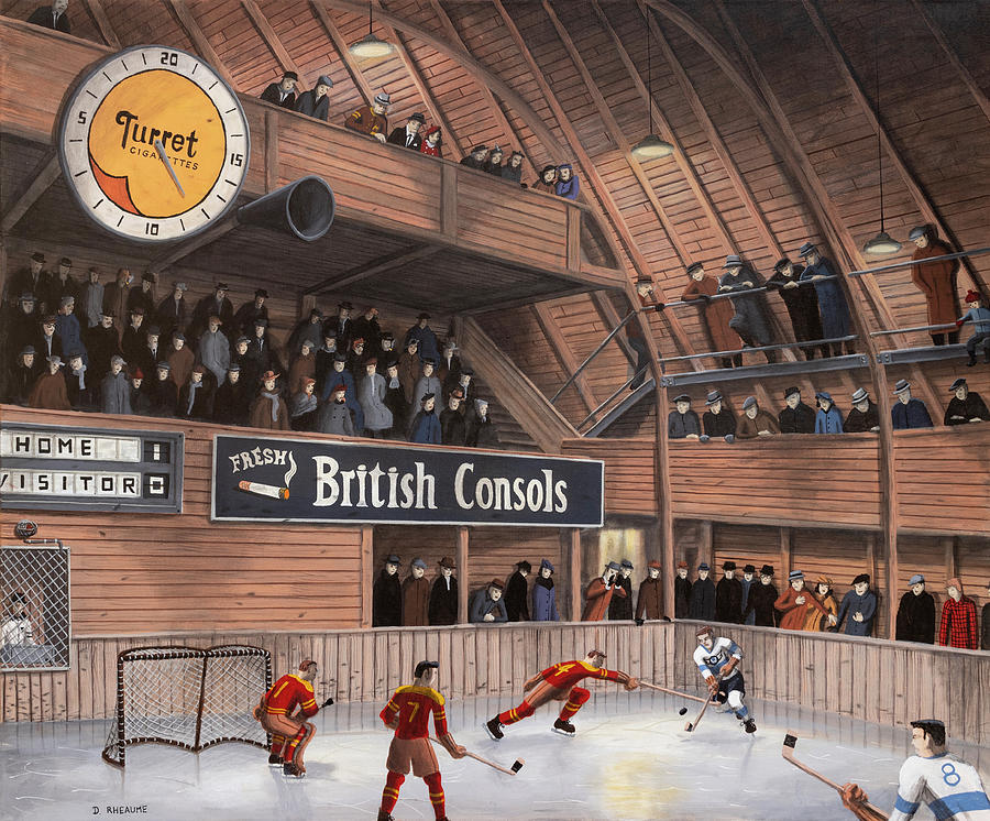 Hockey Painting - The Church of Hockey by Dave Rheaume