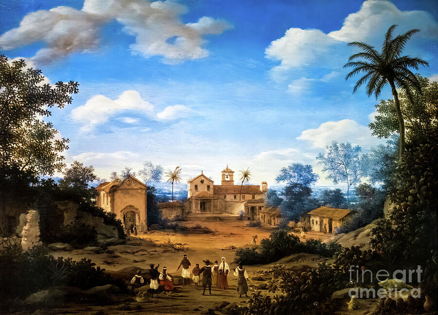 The Church of St Cosmas and Damian and the Franciscan Monastery by Igaracu Painting by Igaracu
