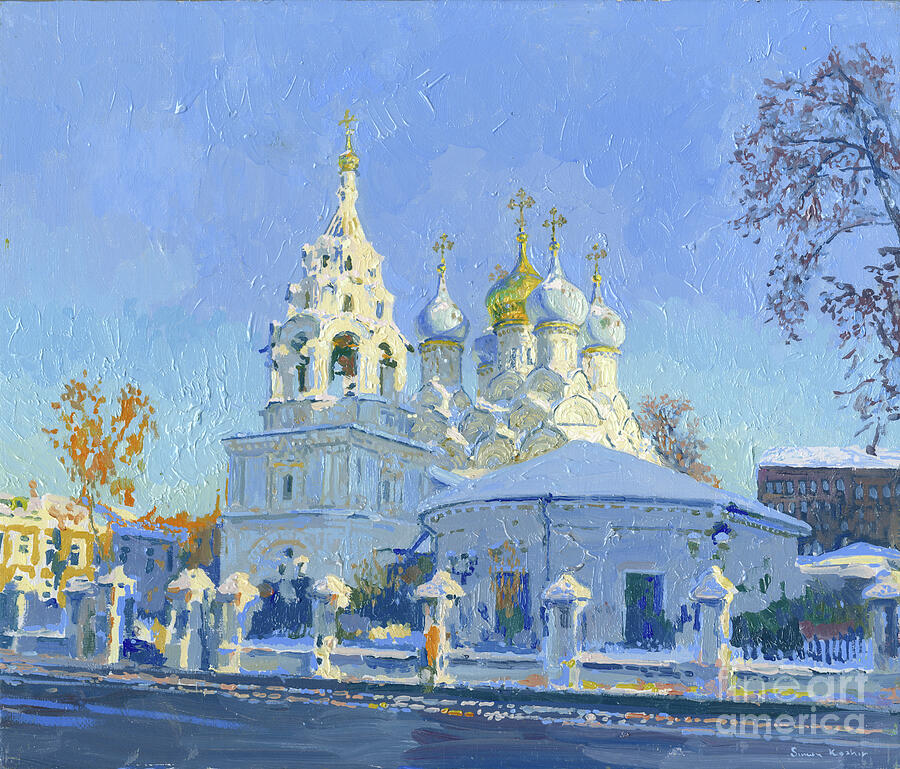 The Church Of St. Nicholas In Pyzhi. Painting