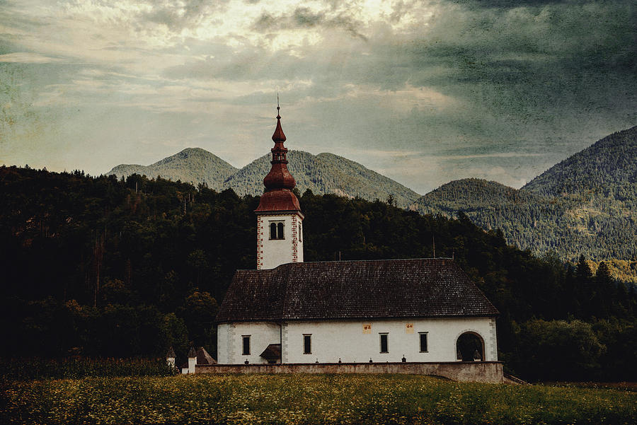 The church Photograph by Yasmina Baggili