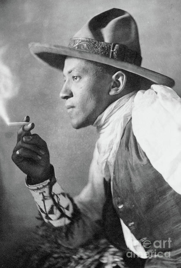 The Cigarette, circa 1908 Photograph by American School