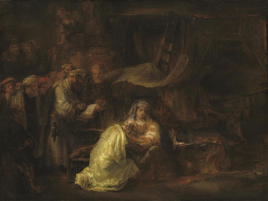 The Circumcision Drawing by Rembrandt van Rijn Dutch - Fine Art America