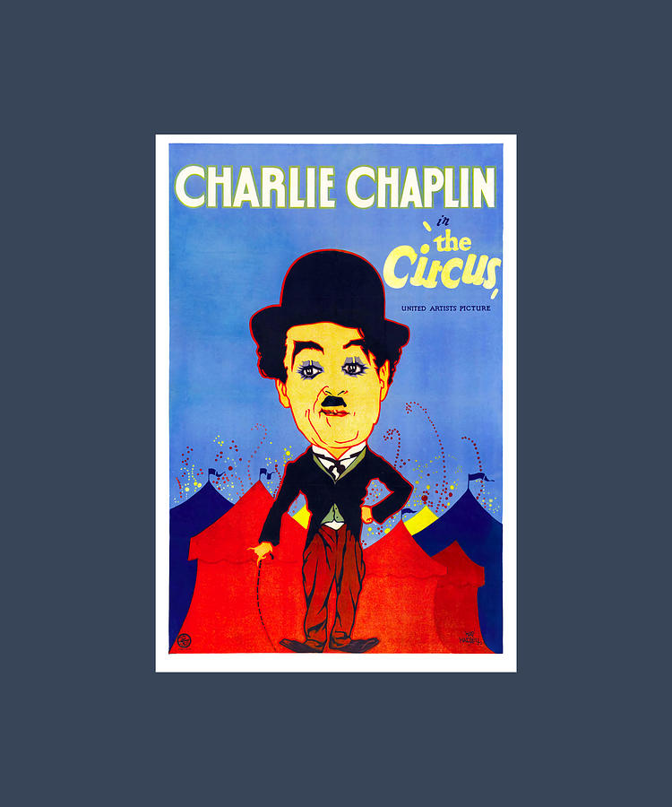 The Circus 1928 starring Charlie Chaplin Painting by Damien Adams | Pixels