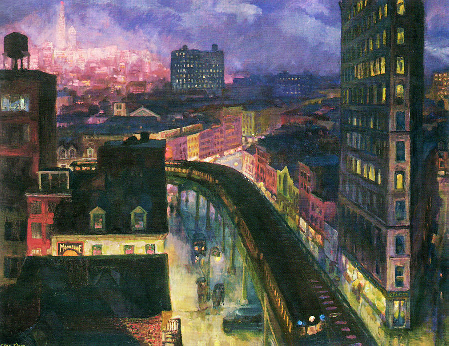 The City From Greenwich Village by John Sloan 1922 Painting by John Sloan