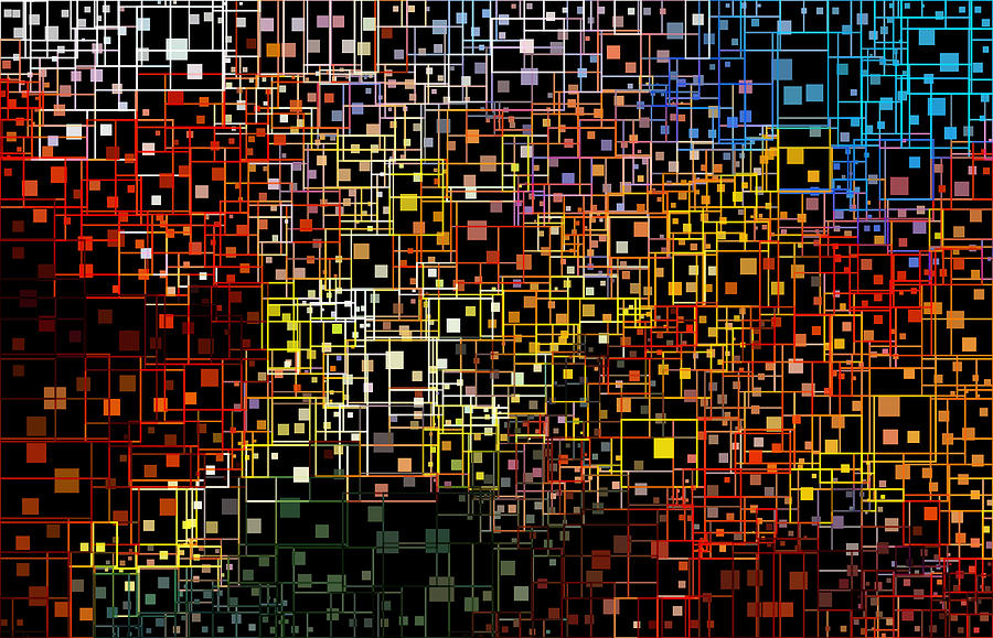 The City Grid Digital Art by Eileen Backman