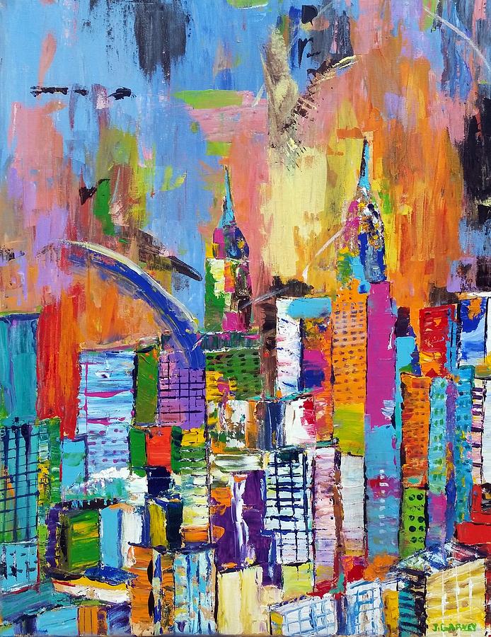 The City Painting by John Barney - Fine Art America