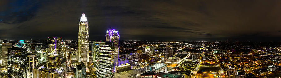 The City Lights of Charlotte Photograph by Marcus Jones